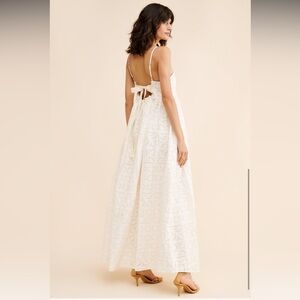 Free People Boardwalk Maxi Dress • White • NWOT Size XL • Boho Summer / Beach